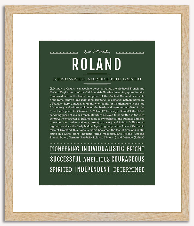 Roland | Name Art Print