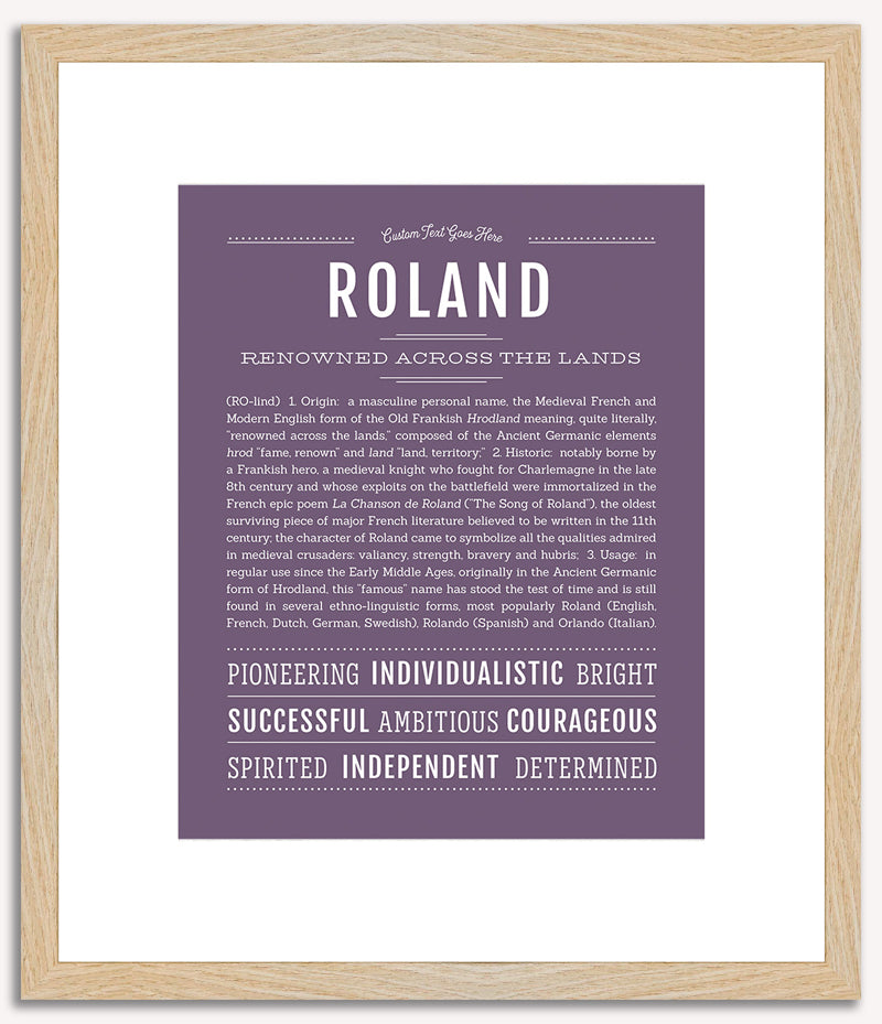 Roland | Name Art Print