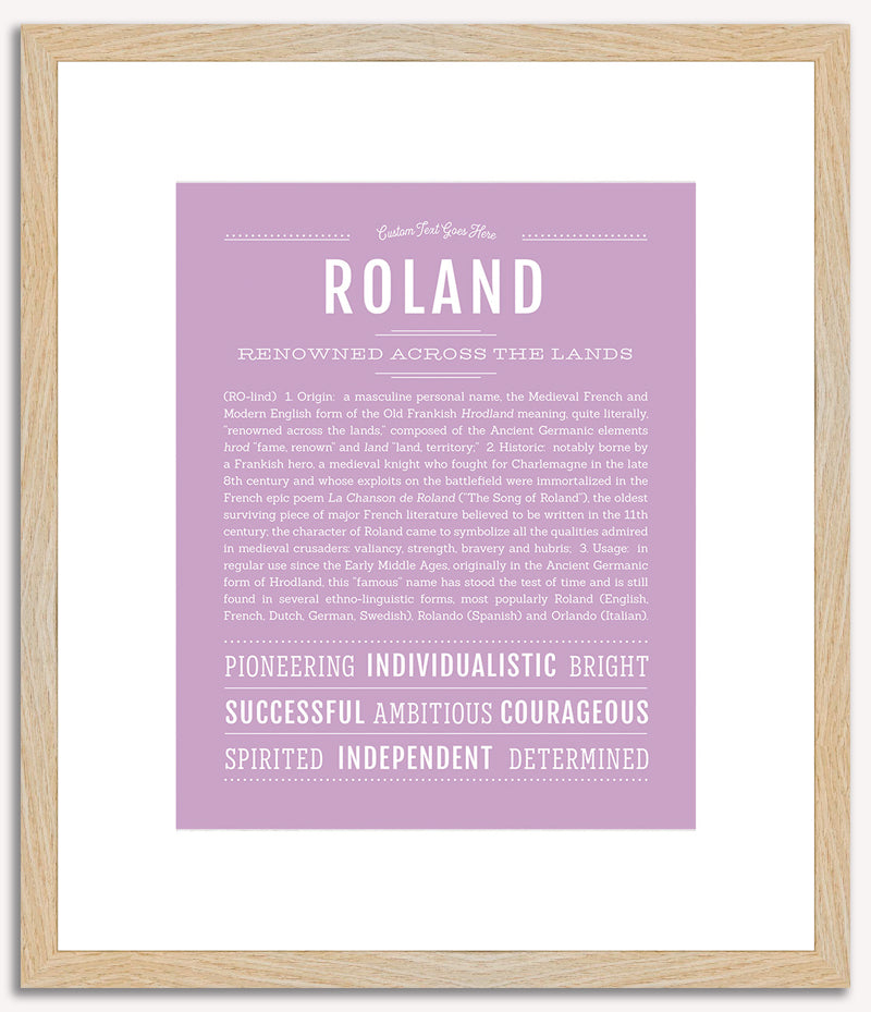 Roland | Name Art Print