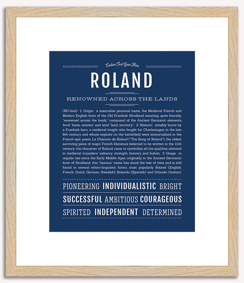 Roland | Name Art Print