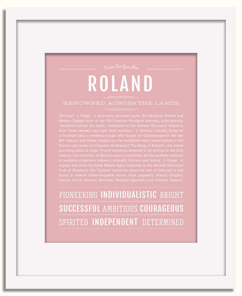 Frame Options | Dusty Rose | White Frame, Matted