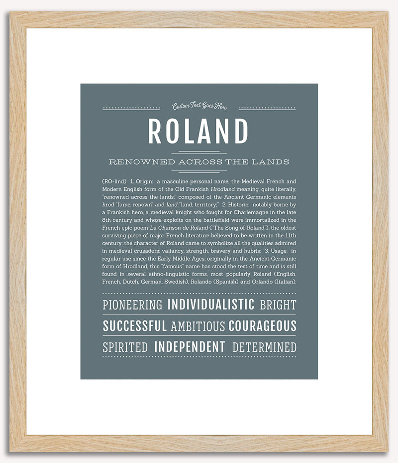 Roland | Name Art Print