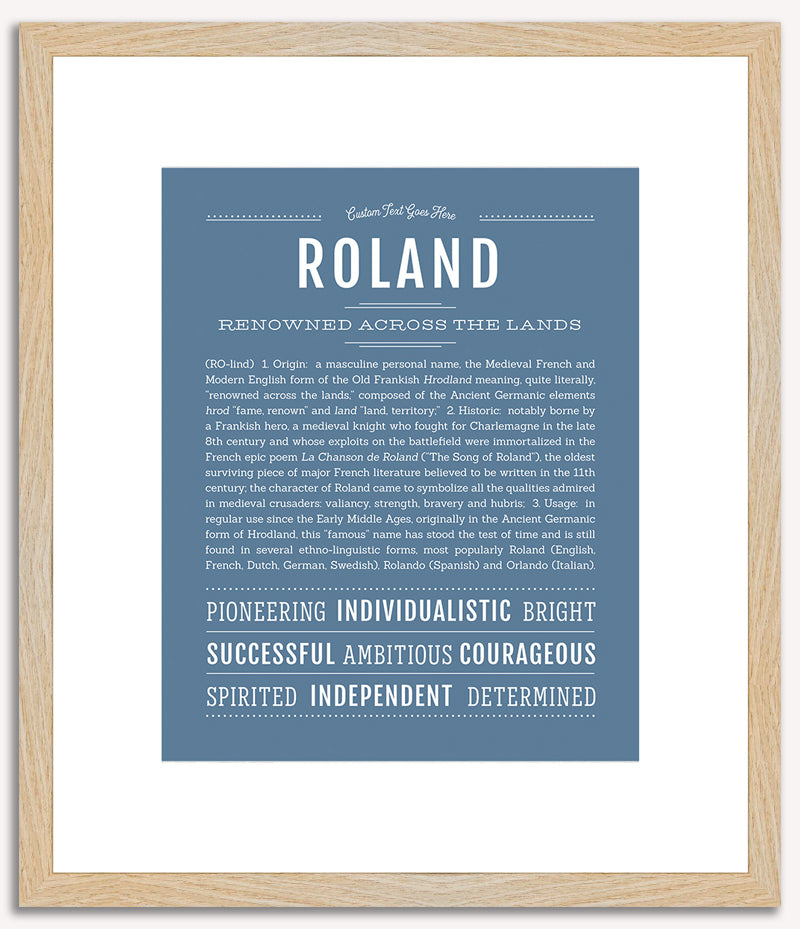 Roland | Name Art Print