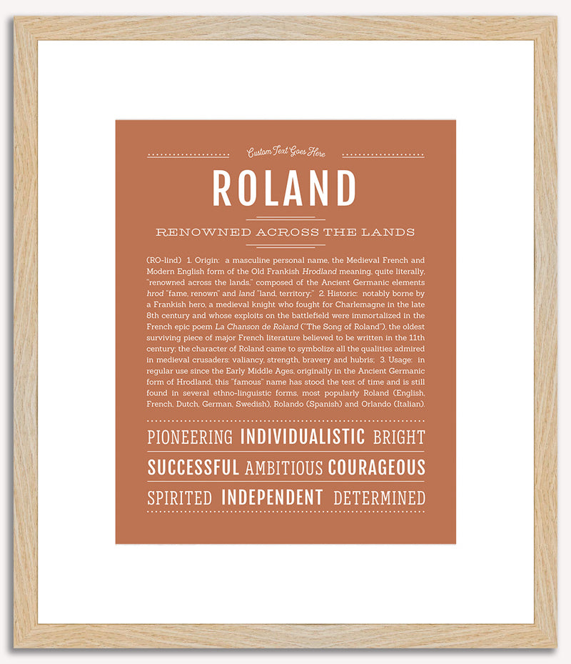 Roland | Name Art Print