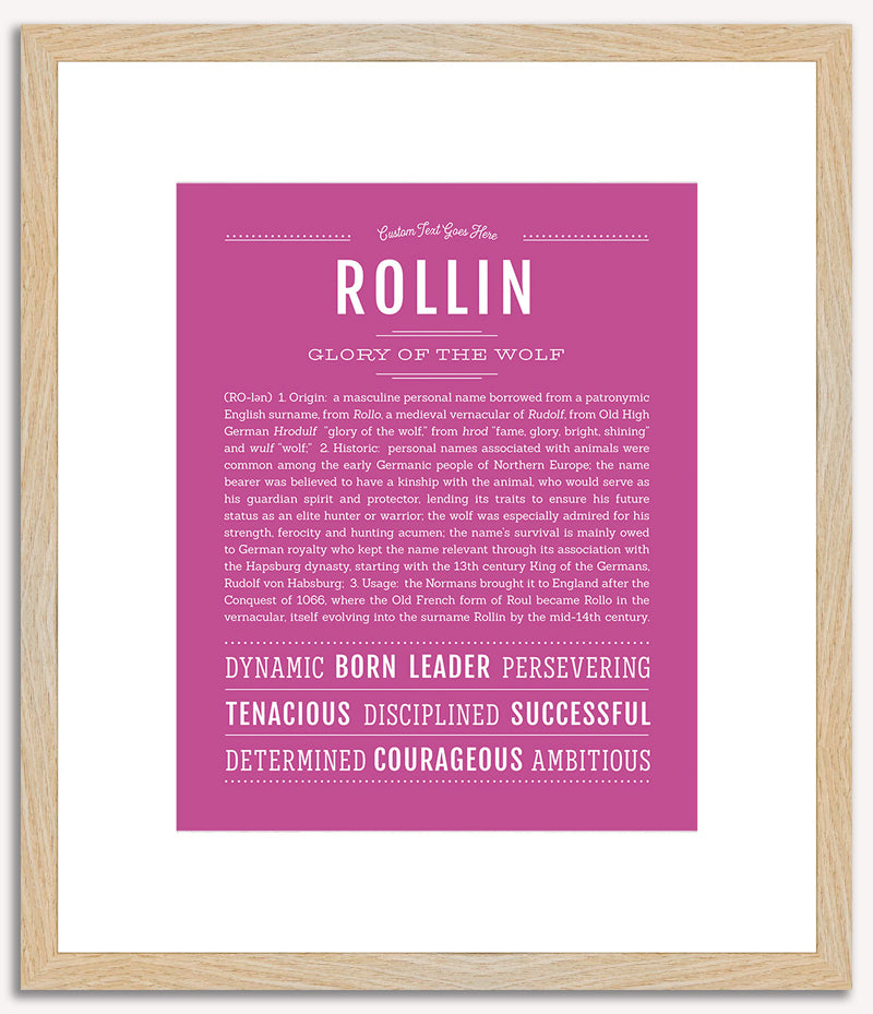 Rollin | Name Art Print