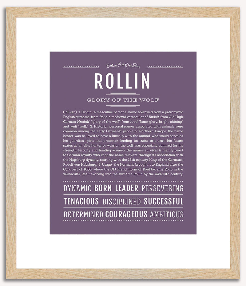 Rollin | Name Art Print