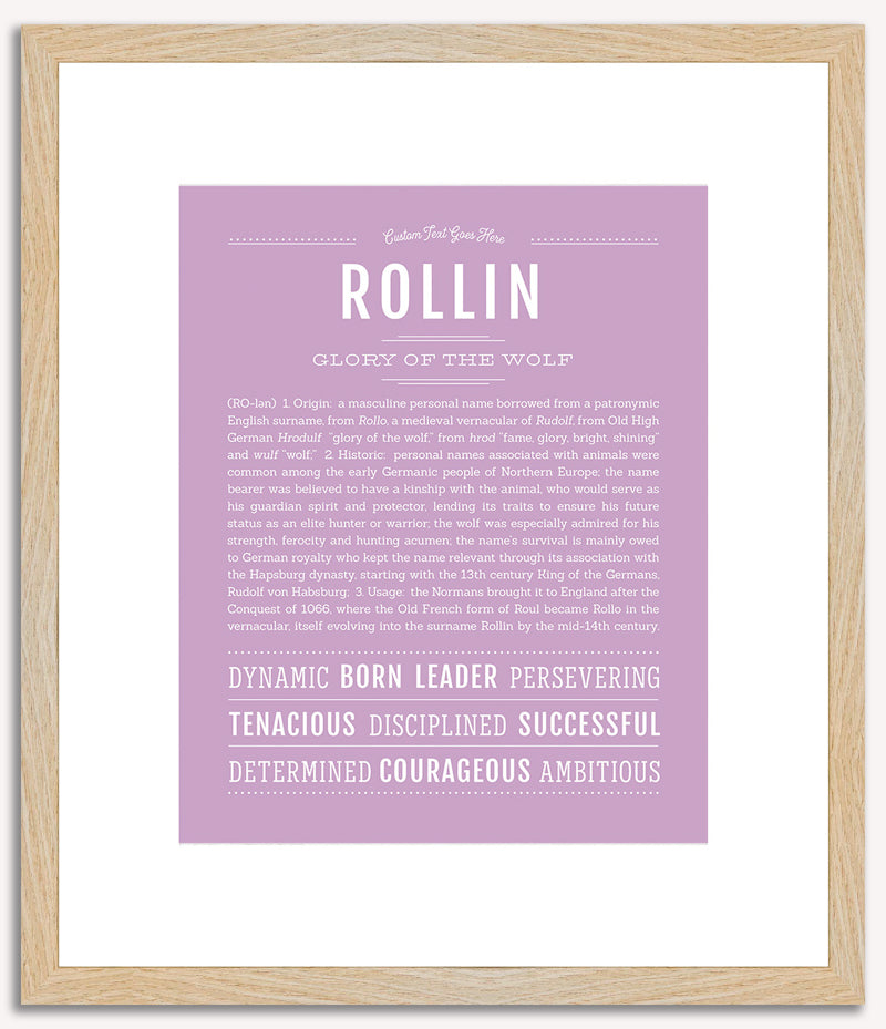 Rollin | Name Art Print