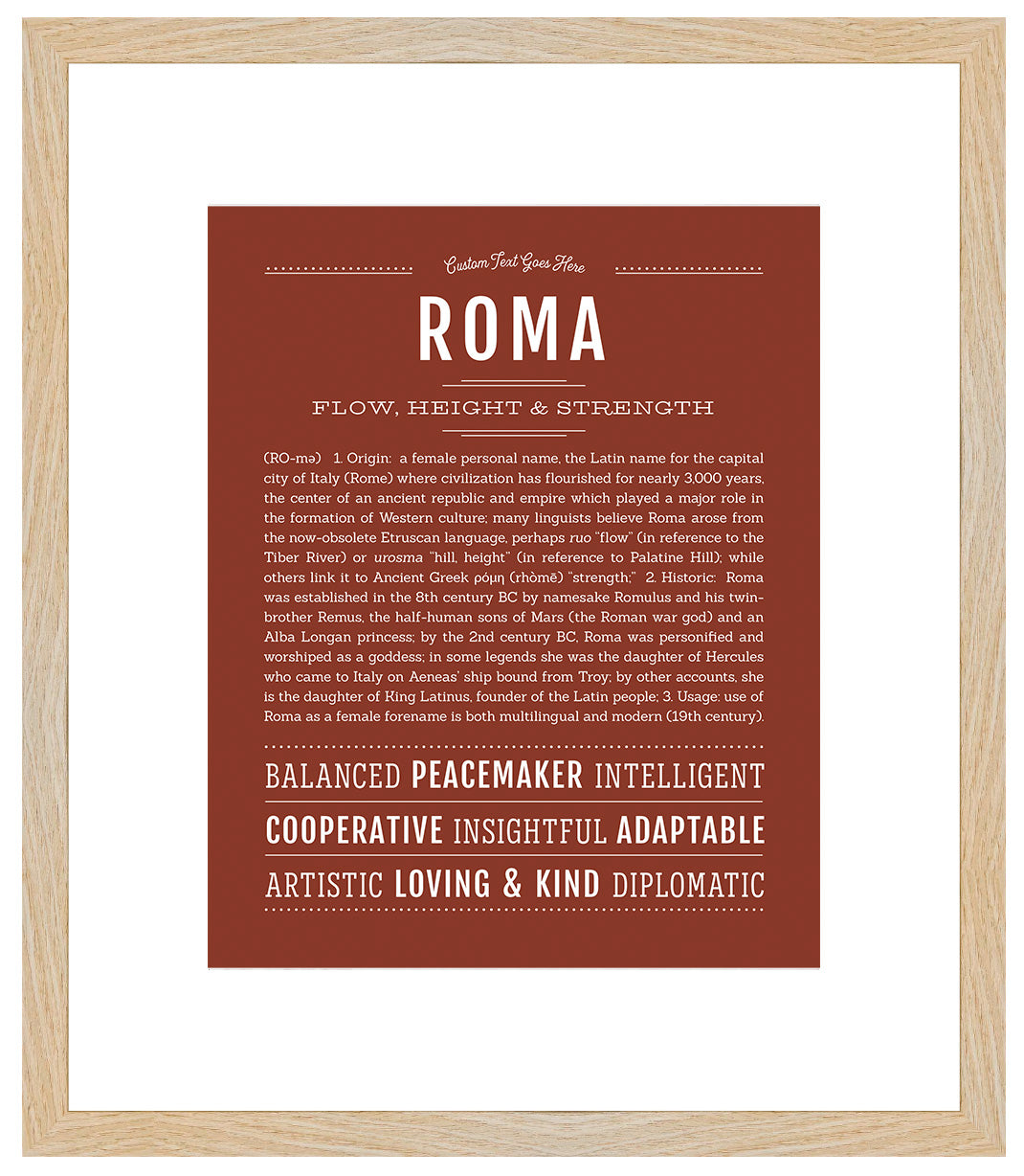 Roma | Name Art Print