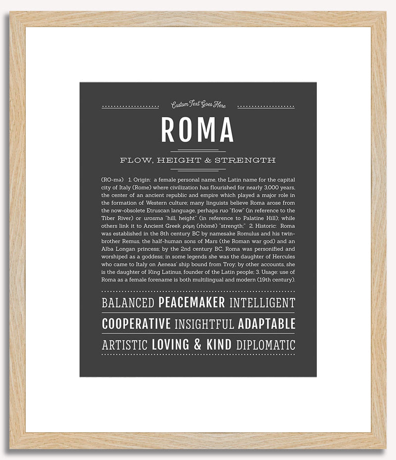 Roma | Name Art Print