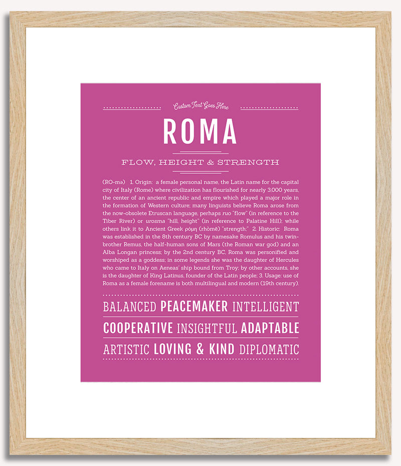 Roma | Name Art Print