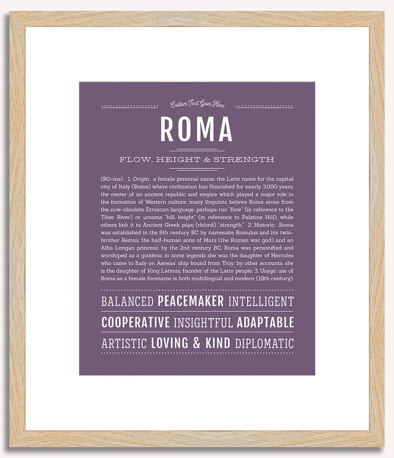 Roma | Name Art Print