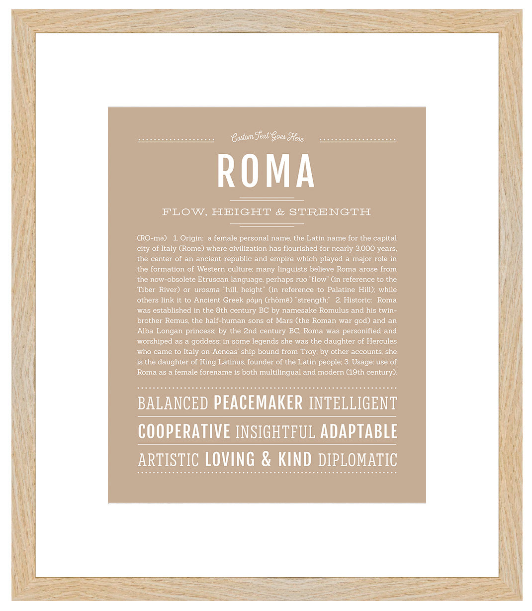 Roma | Name Art Print