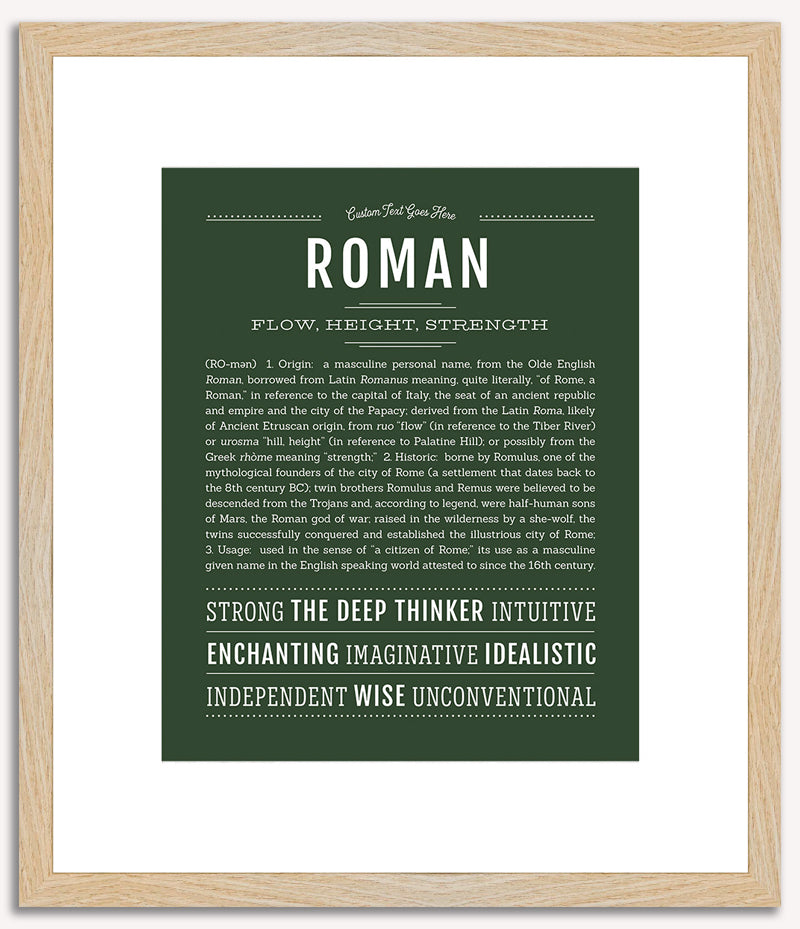 Roman | Name Art Print