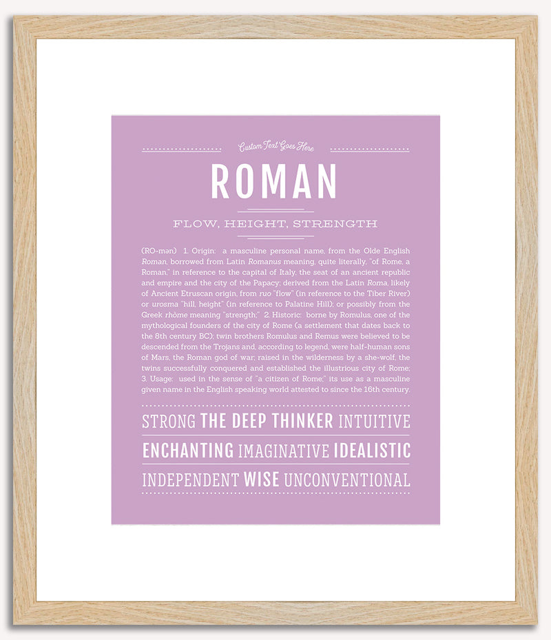 Roman | Name Art Print