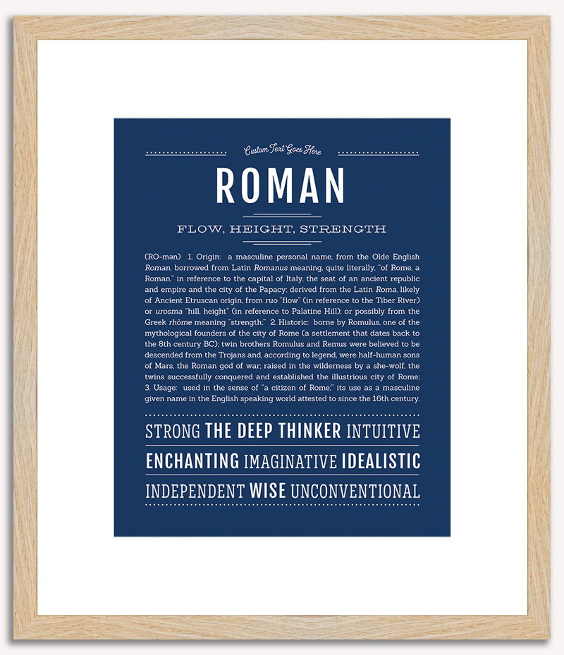 Roman | Name Art Print