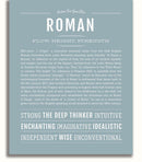 Roman Name Rami Roman Personalized Name Meaning Art Prints – Name Stories