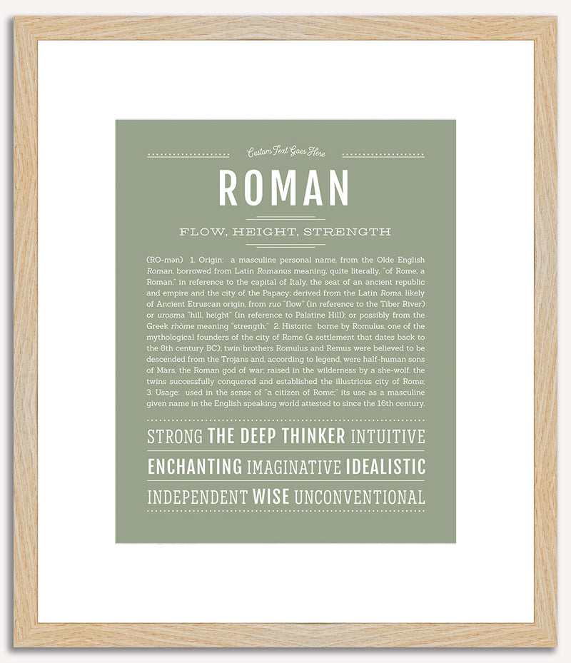 Roman | Name Art Print