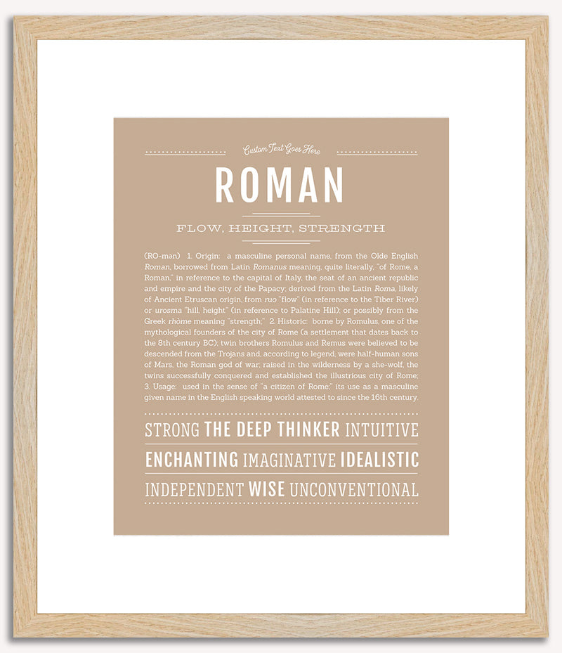 Roman | Name Art Print