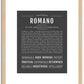 Romano | Name Art Print