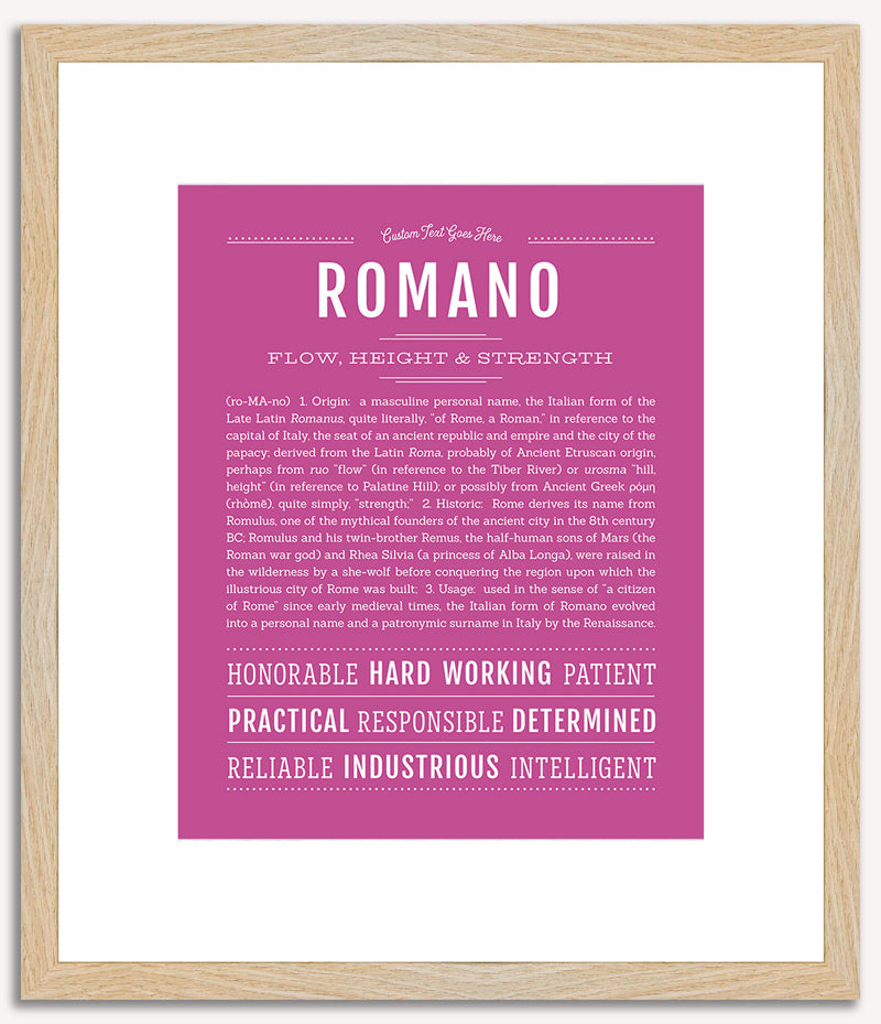 Romano | Name Art Print