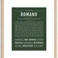 Romano | Name Art Print