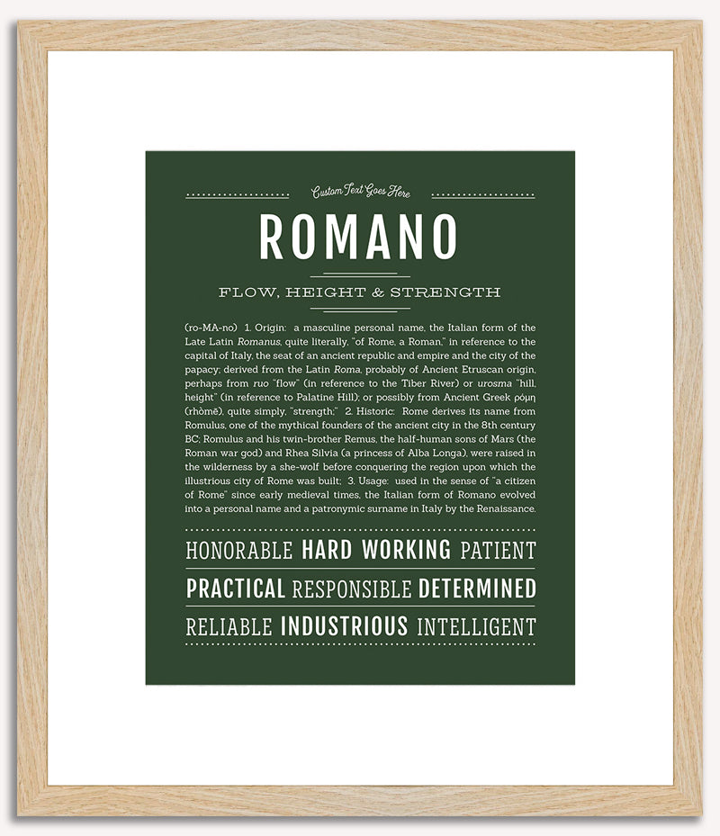 Romano | Name Art Print