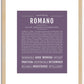 Romano | Name Art Print