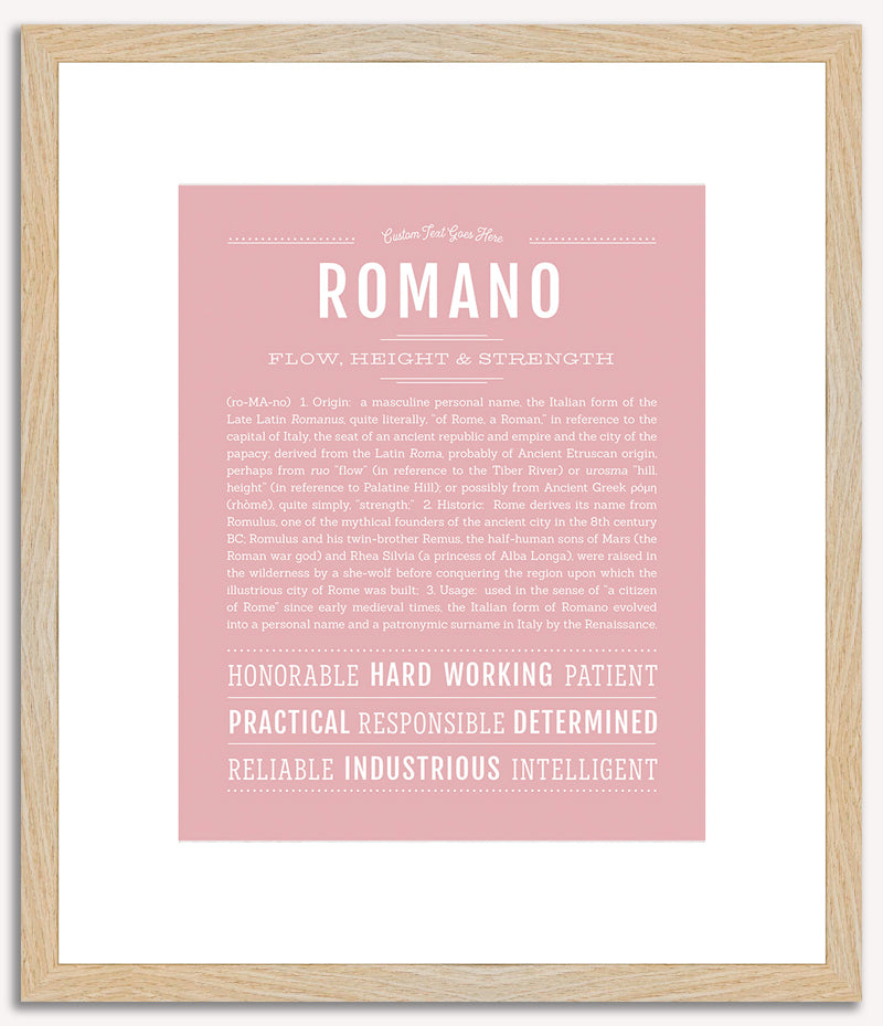 Romano | Name Art Print