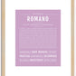 Romano | Name Art Print