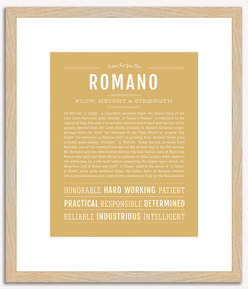 Romano | Name Art Print