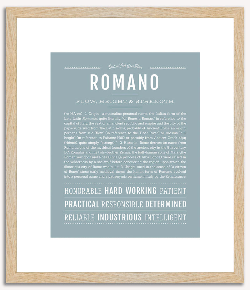 Romano | Name Art Print