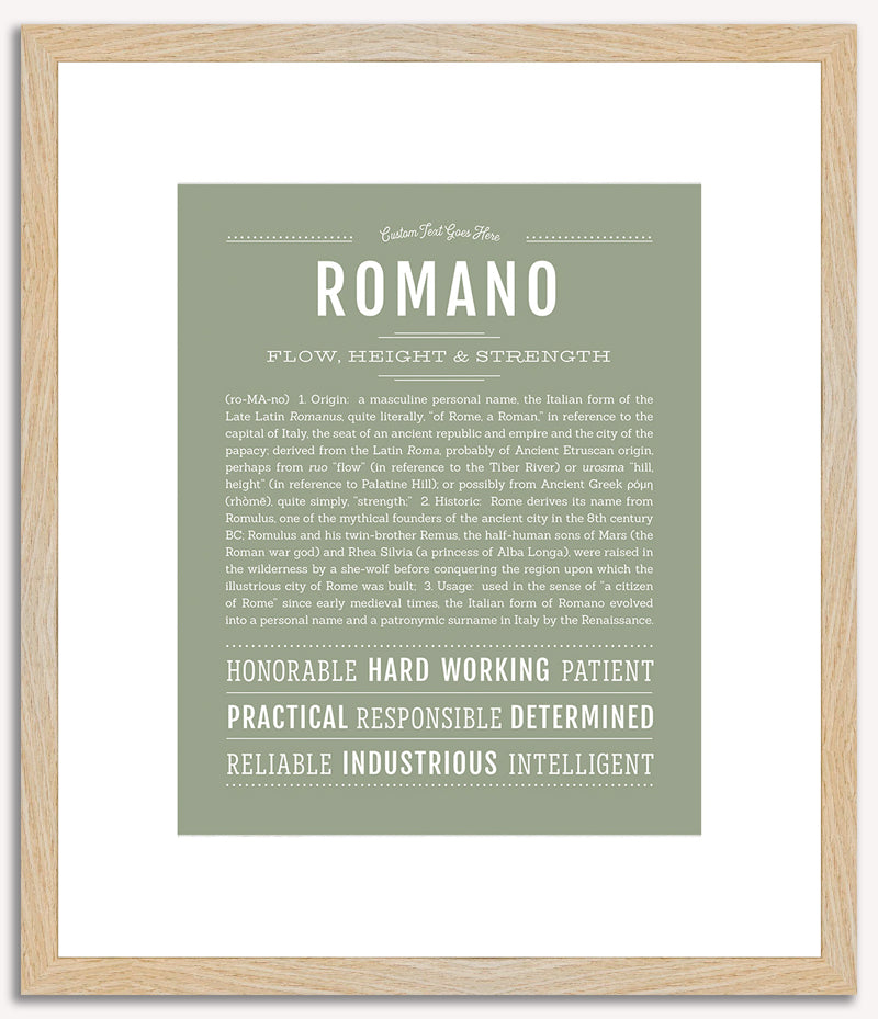 Romano | Name Art Print