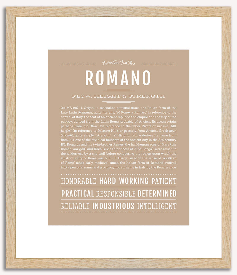 Romano | Name Art Print