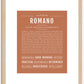 Romano | Name Art Print