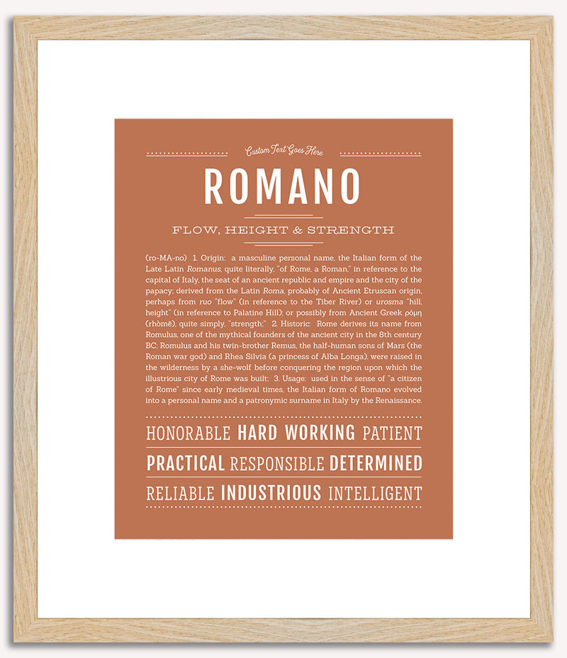 Romano | Name Art Print