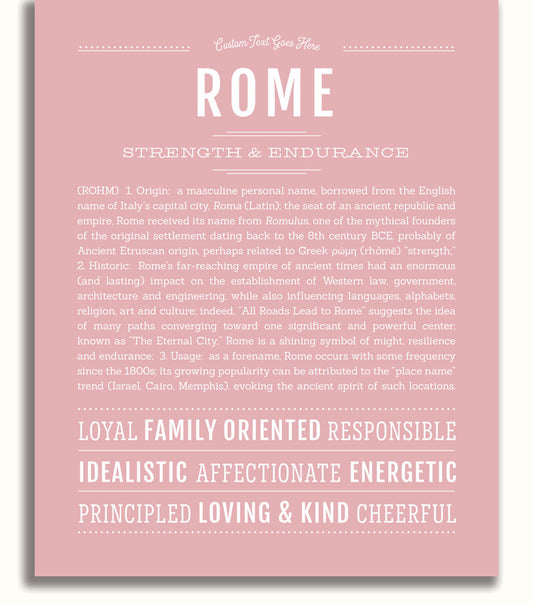 Frame Options | Dusty Rose | No Frame