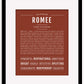Romee | Name Art Print