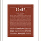 Romee | Name Art Print
