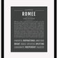 Romee | Name Art Print