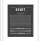 Romee | Name Art Print