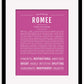 Romee | Name Art Print