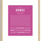 Romee | Name Art Print