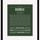 Romee | Name Art Print