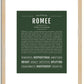 Romee | Name Art Print