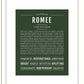 Romee | Name Art Print