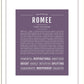 Romee | Name Art Print