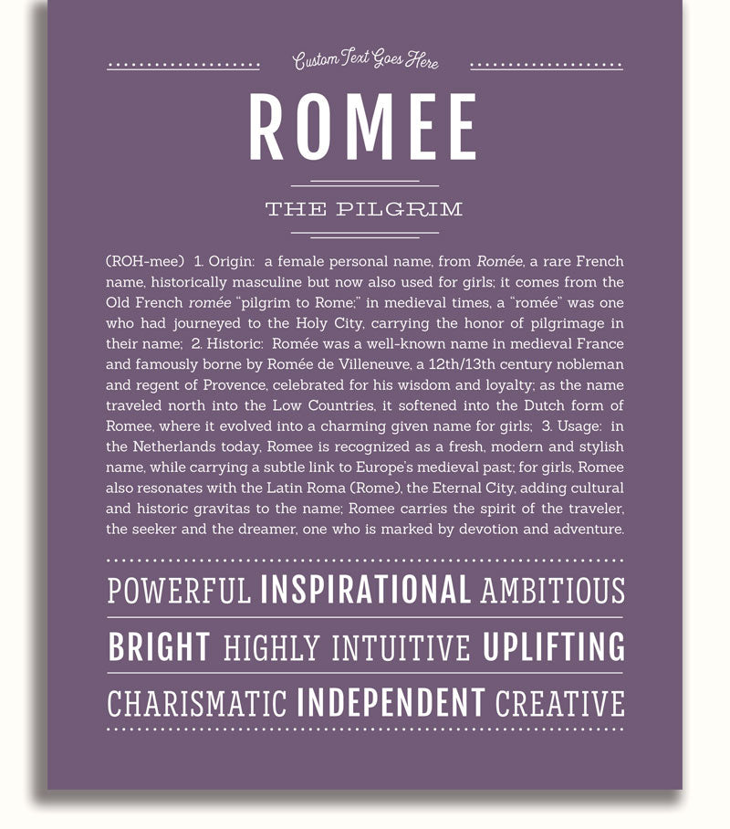 Frame Options | Deep Purple | White Frame, Matted