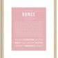 Romee | Name Art Print
