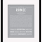 Romee | Name Art Print
