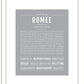 Romee | Name Art Print